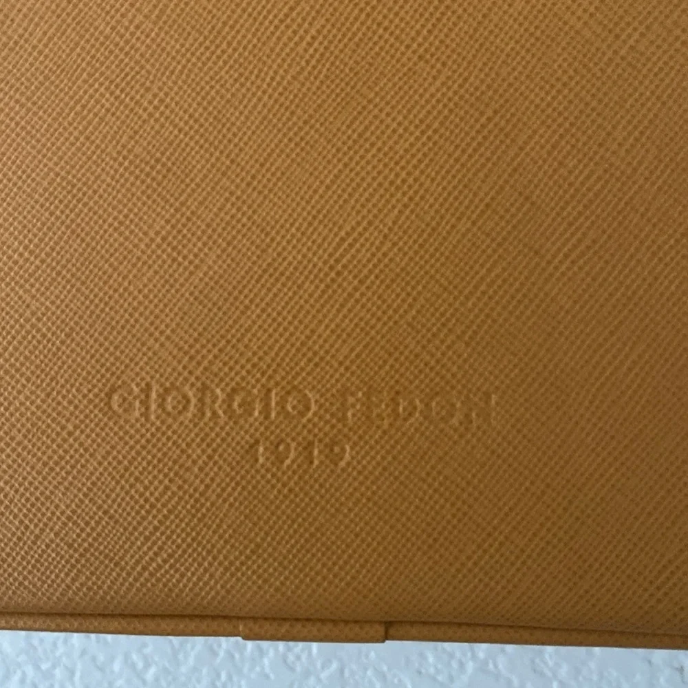 Giorgio Fedon Stylish Leather Briefcase. Made in Italy